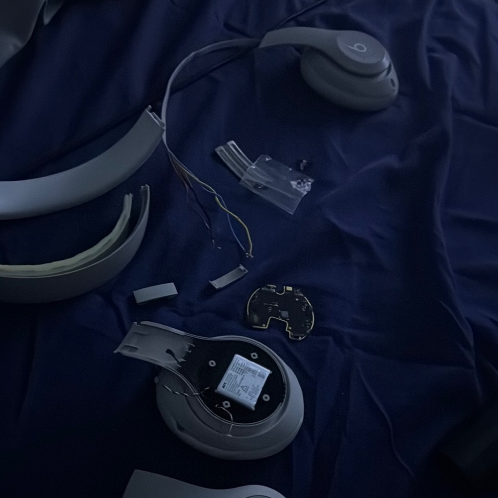 Beats Gray Headphones Parts